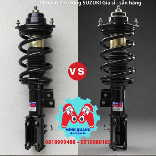 So Sánh Giảm Xóc Sau Suzuki Swift Zin và Hàng Thay Thế